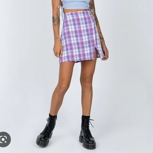 Princess Polly Y2K Plaid Skirt